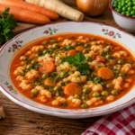 Magyaros zöldborsóleves nokedlivel – egyszerű, házias recept