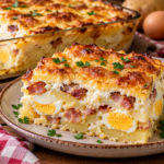 Rakott krumpli baconnel – szaftos, házias recept