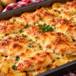 🍗 Tepsis sajtos-tejfölös csirkemell burgonyával